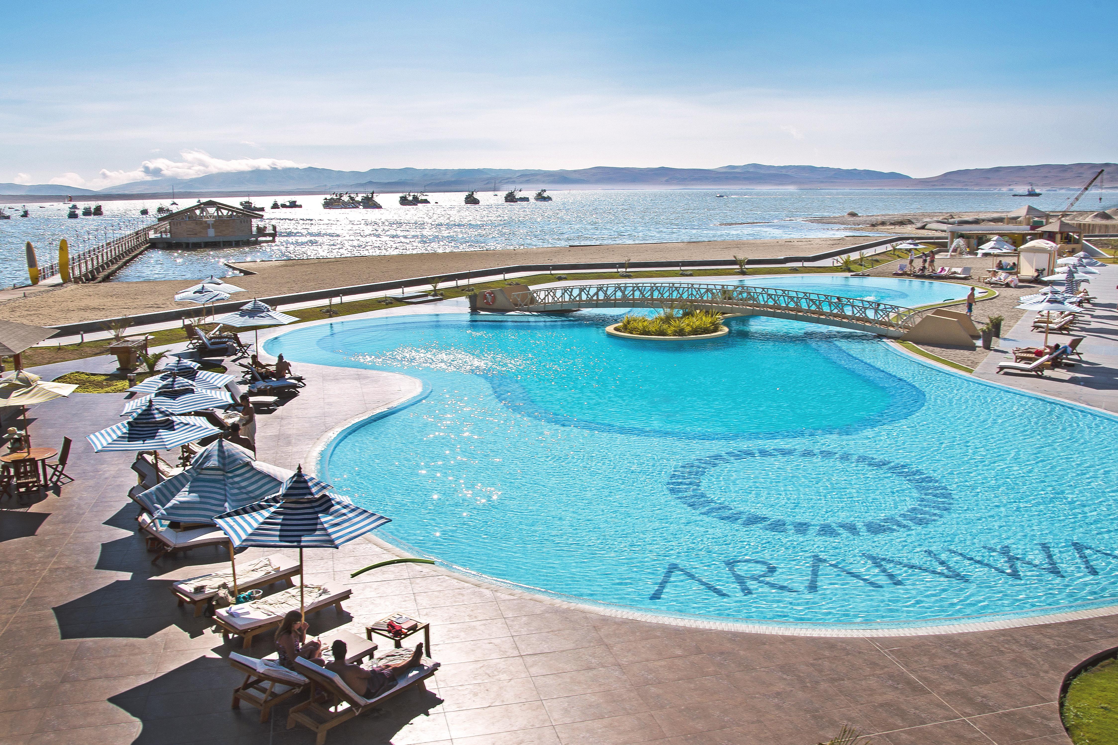 Aranwa Paracas Resort & Spa Екстериор снимка The pool at the hotel